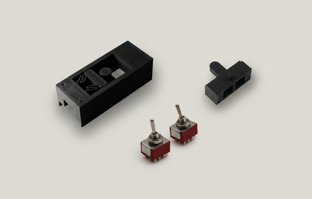 AMSwitch Kit Detailaufnahme der mechanischen Schalterkomponente